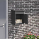 vidaXL Pakket Inwerpkoker met opslag Zwart 47.5 x 38 x 59 cm Staal