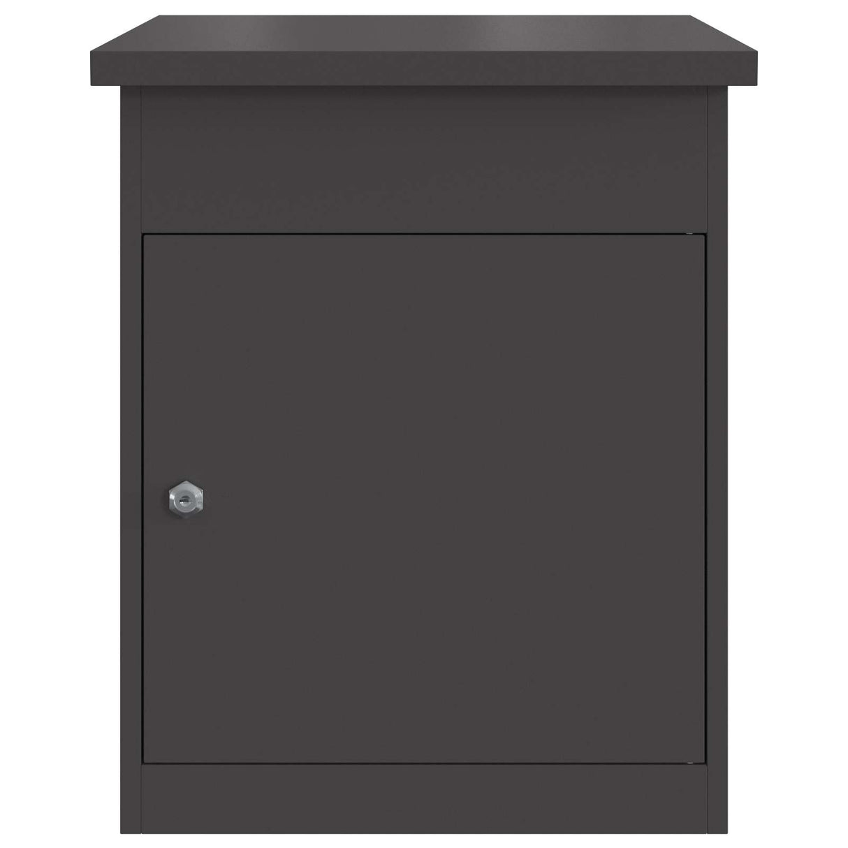 vidaXL Pakket Inwerpkoker met opslag Zwart 47.5 x 38 x 59 cm Staal