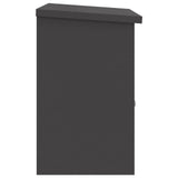 vidaXL Pakket Inwerpkoker met opslag Zwart 47.5 x 38 x 59 cm Staal