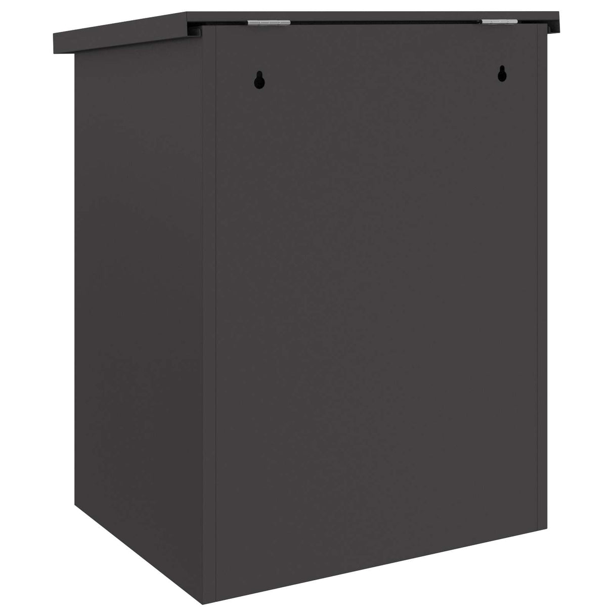 vidaXL Pakket Inwerpkoker met opslag Zwart 47.5 x 38 x 59 cm Staal