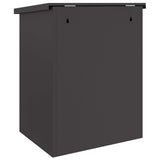 vidaXL Pakket Inwerpkoker met opslag Zwart 47.5 x 38 x 59 cm Staal