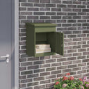vidaXL Pakket Inwerpkoker met opslag Zwart 47.5 x 38 x 59 cm Staal