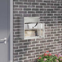 vidaXL Pakket Inwerpkoker met opslag Zwart 47.5 x 38 x 59 cm Staal