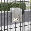 vidaXL Brievenbus met opslag met de deur Zwart 30 x 20 x 55 cm Staal