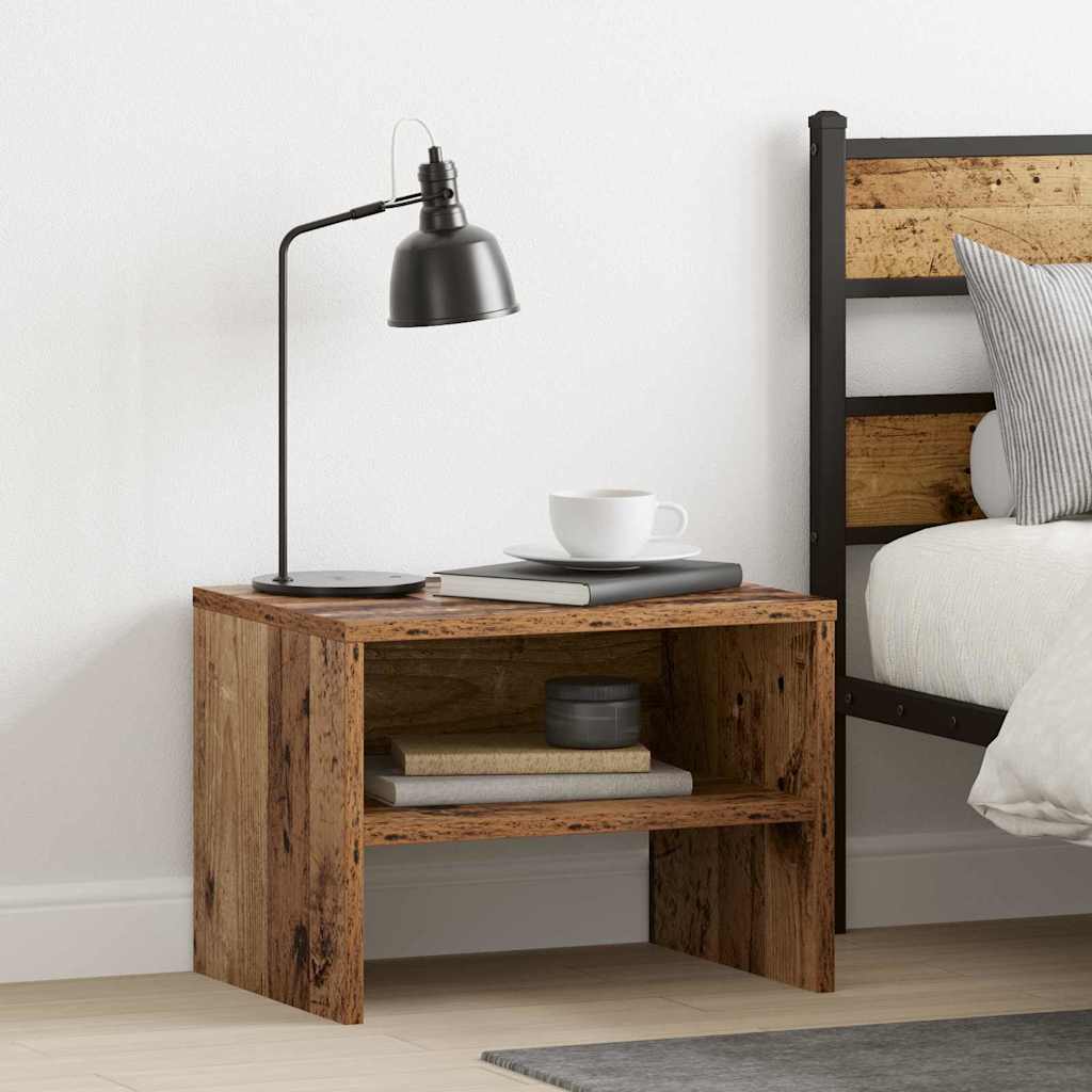 vidaXL Nachtkastje 40x30x30 cm bewerkt hout wit