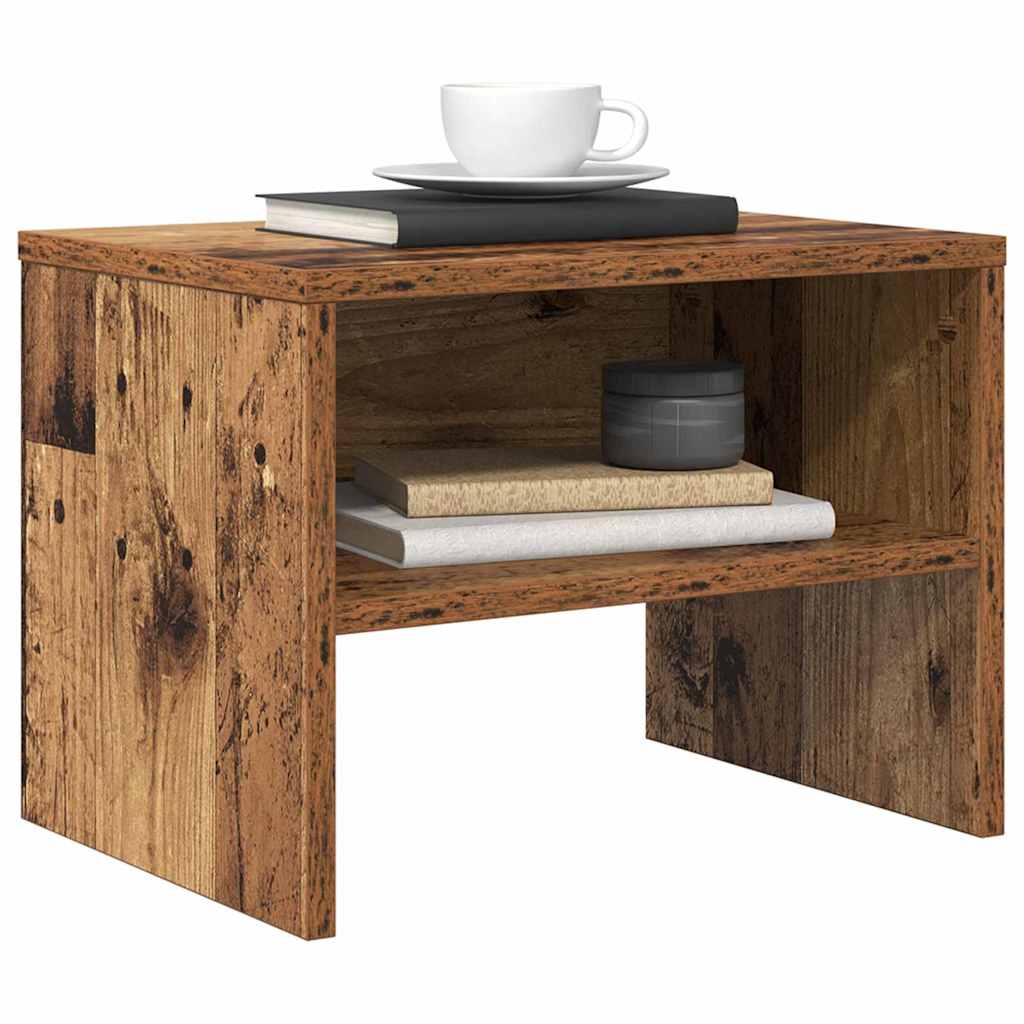 vidaXL Nachtkastje 40x30x30 cm bewerkt hout wit