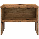 vidaXL Nachtkastje 40x30x30 cm bewerkt hout wit