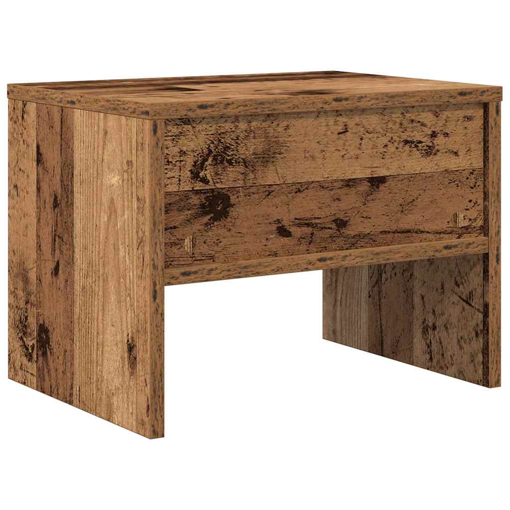 vidaXL Nachtkastje 40x30x30 cm bewerkt hout wit