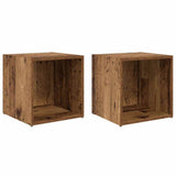 vidaXL Tv-meubel 37x35x37 cm bewerkt hout wit