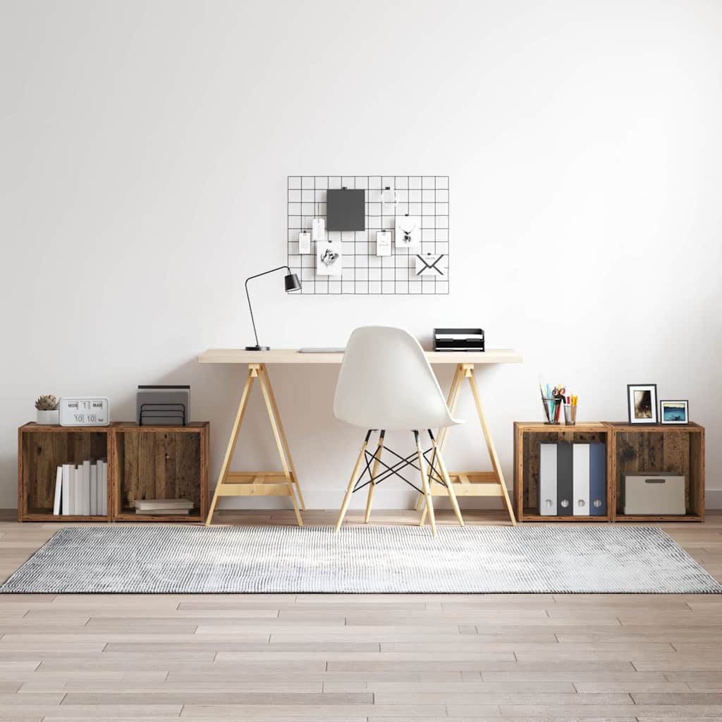 vidaXL Tv-meubel 37x35x37 cm bewerkt hout wit