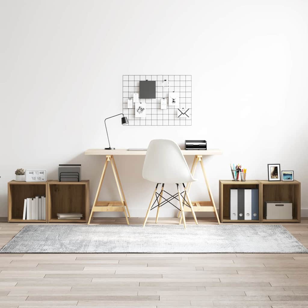 vidaXL Tv-meubel 37x35x37 cm bewerkt hout wit