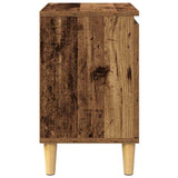vidaXL Nightstand with Solid Wood Legs 40x30x50 cm White