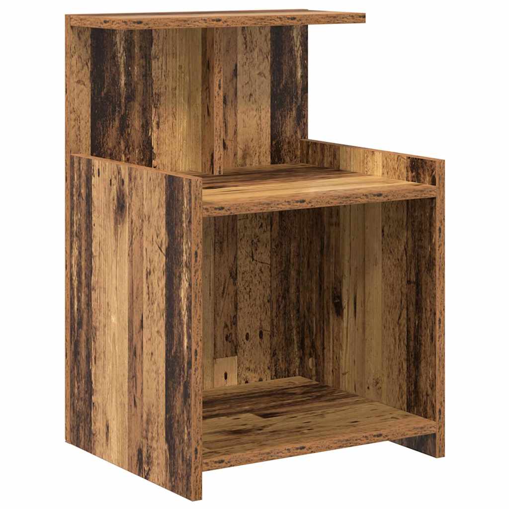 vidaXL Nachtkastje 40x35x60 cm bewerkt hout wit