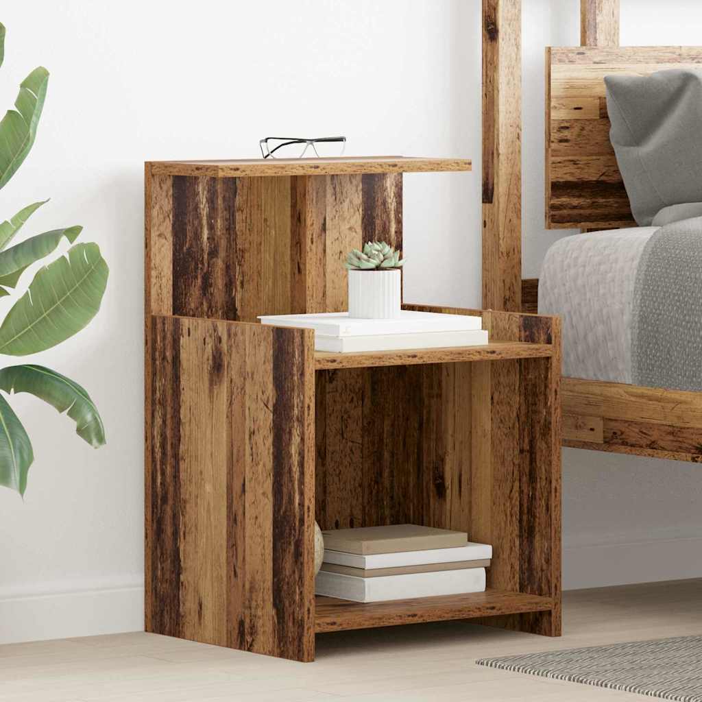 vidaXL Nachtkastje 40x35x60 cm bewerkt hout wit