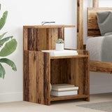 vidaXL Nachtkastje 40x35x60 cm bewerkt hout wit
