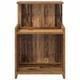 vidaXL Nachtkastje 40x35x60 cm bewerkt hout wit