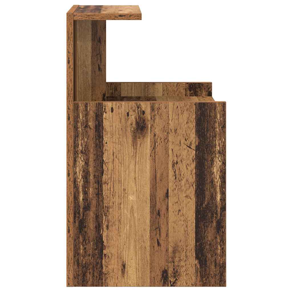 vidaXL Nachtkastje 40x35x60 cm bewerkt hout wit