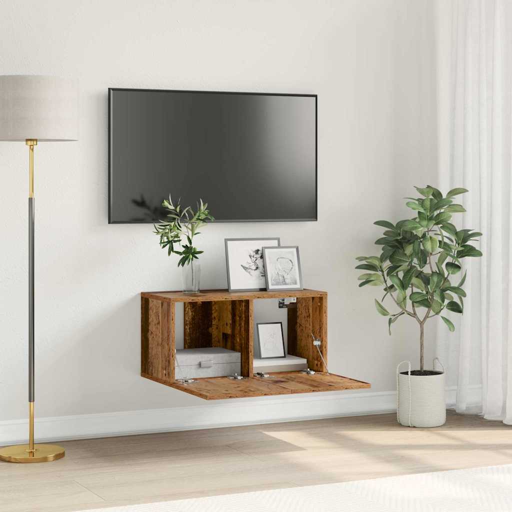 vidaXL Tv-hangmeubel 60x30x30 cm wit