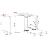 vidaXL Tv-hangmeubel 60x30x30 cm wit