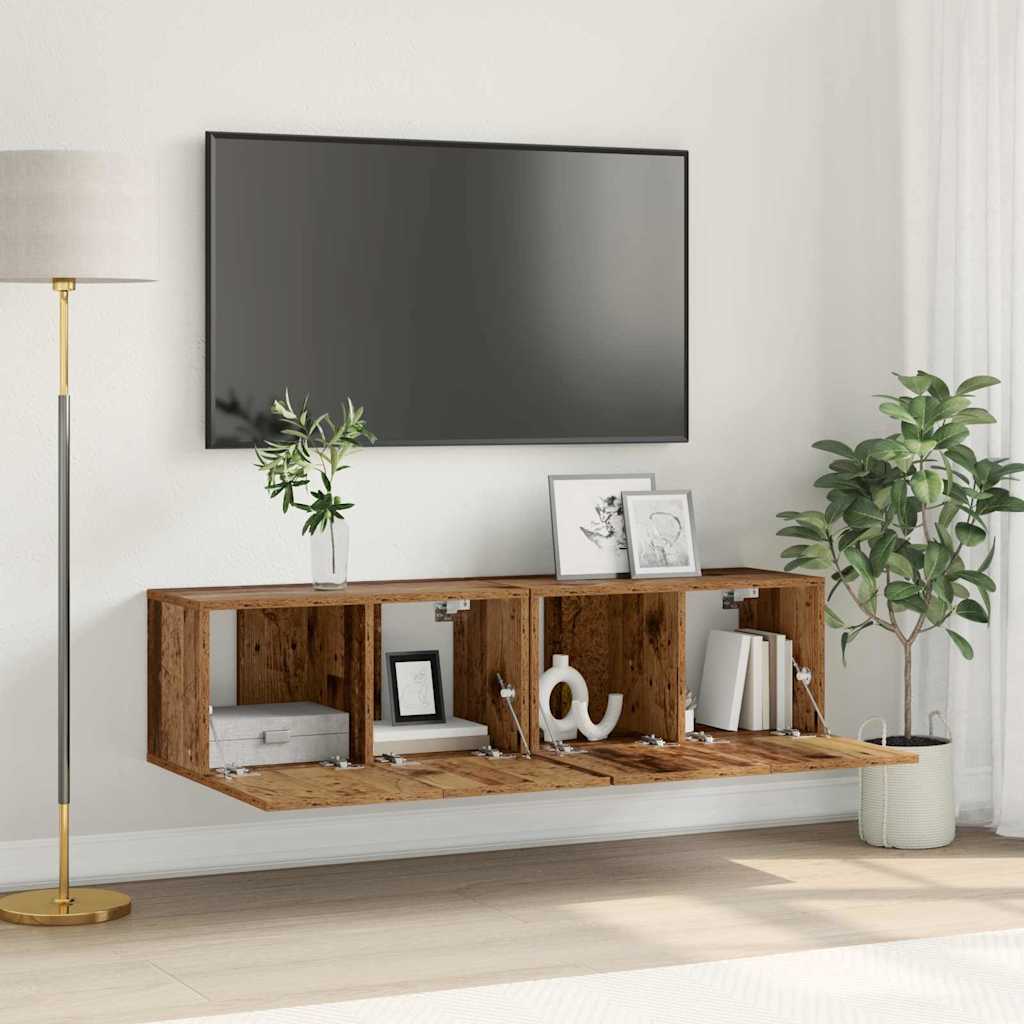 vidaXL Tv-hangmeubel 60x30x30 cm wit