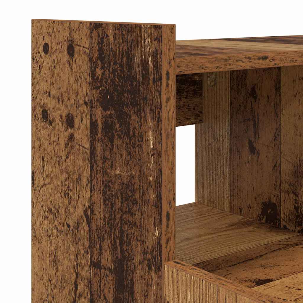 vidaXL Desk with LED lighting 97x45x90 cm engineered wood white