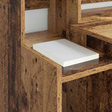 vidaXL Desk with LED lighting 97x45x90 cm engineered wood white