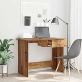 vidaXL Bureau 100x50x76 cm bewerkt hout wit