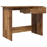 vidaXL Bureau 100x50x76 cm bewerkt hout wit