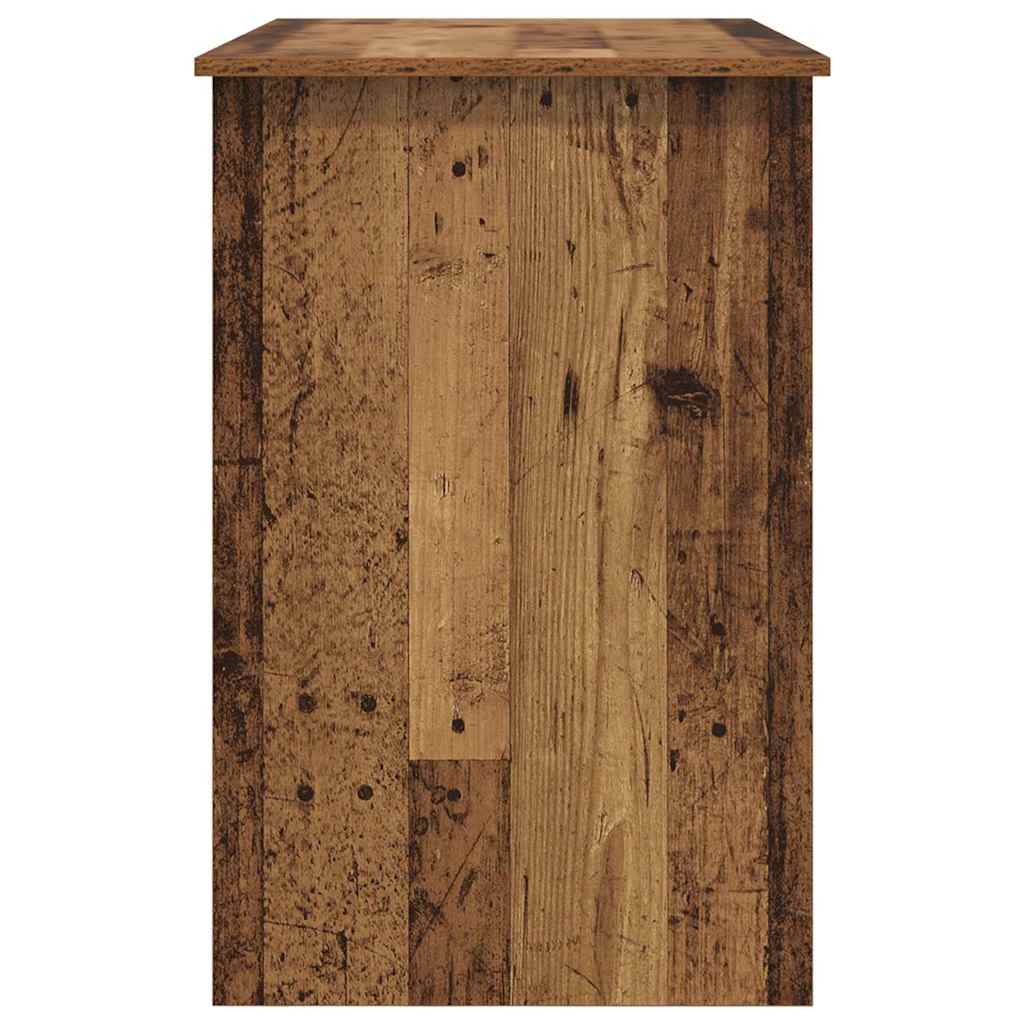 vidaXL Bureau 100x50x76 cm bewerkt hout wit