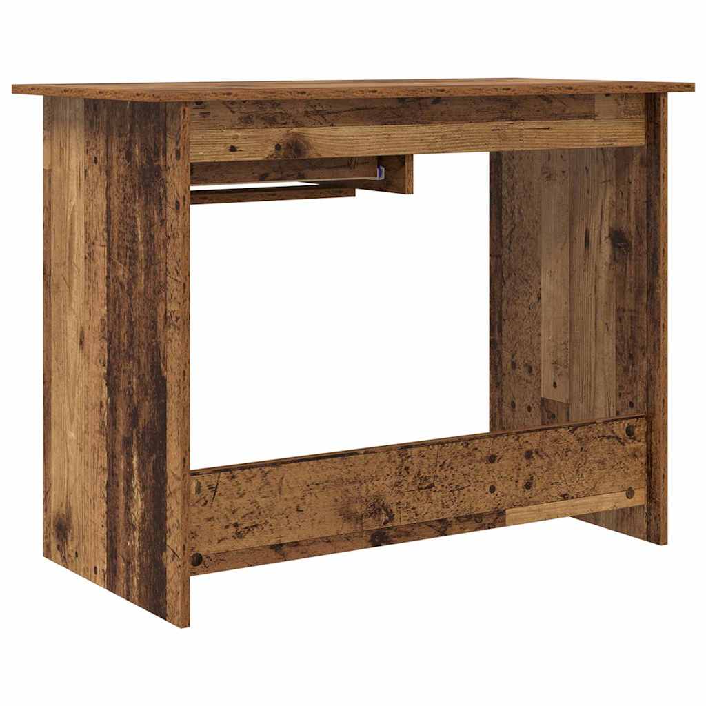 vidaXL Bureau 100x50x76 cm bewerkt hout wit