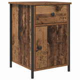 vidaXL Nachtkastje 40x42x60 cm bewerkt hout zwart