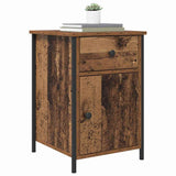 vidaXL Nachtkastje 40x42x60 cm bewerkt hout zwart