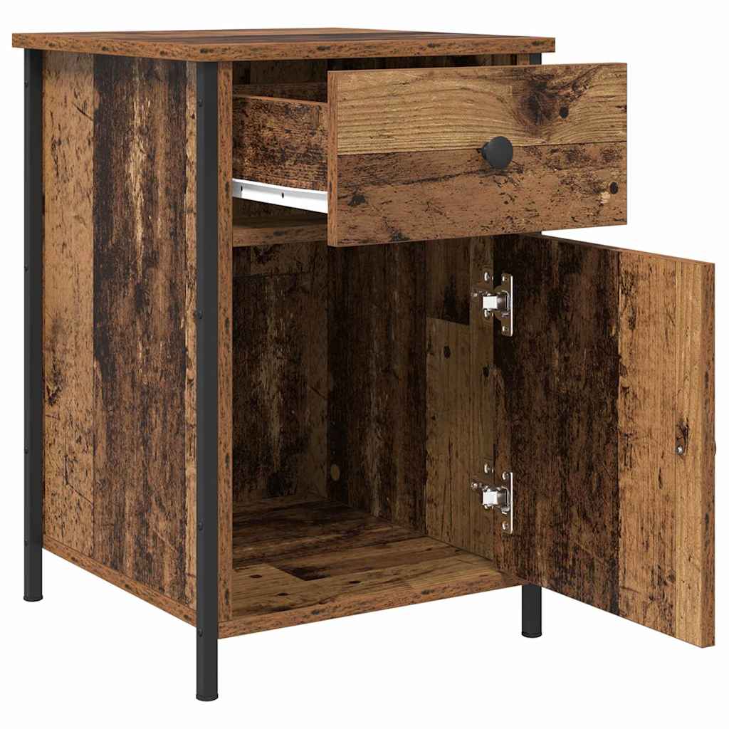 vidaXL Nachtkastje 40x42x60 cm bewerkt hout zwart