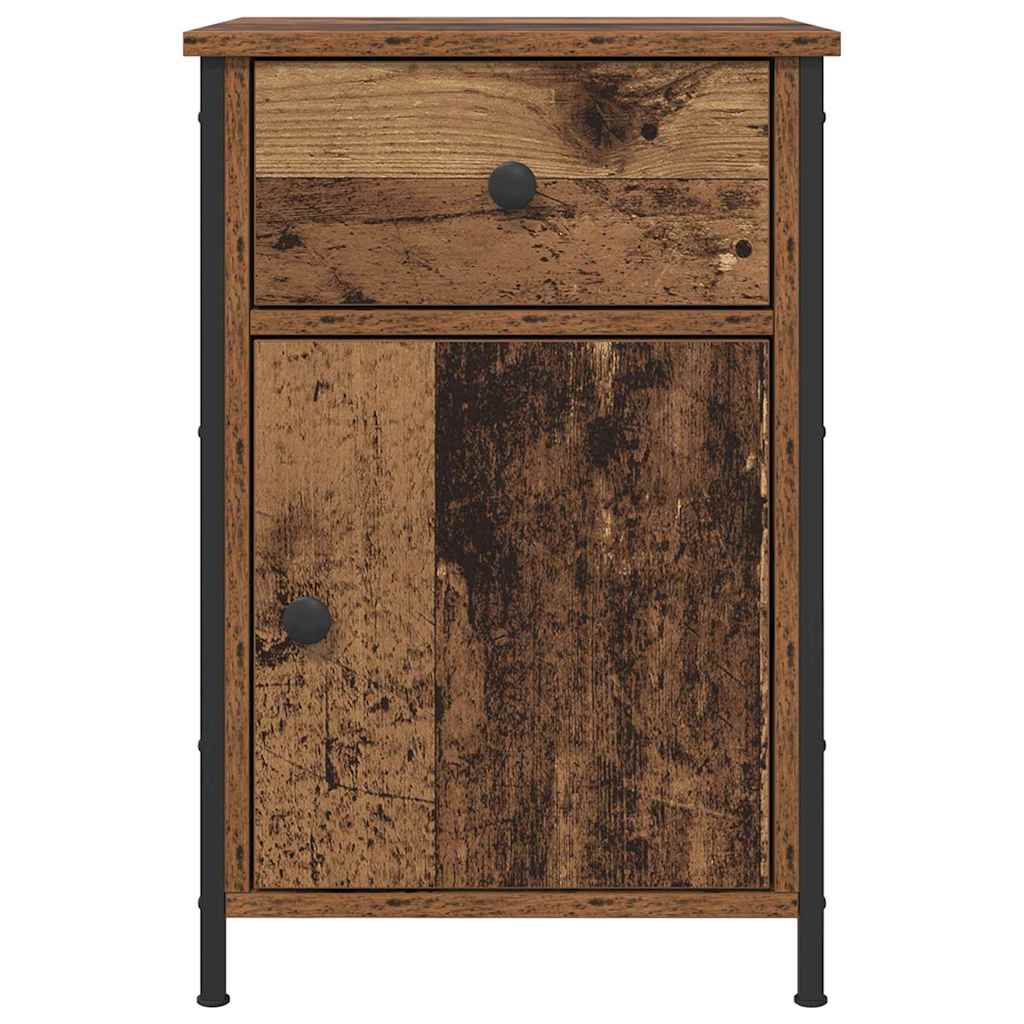 vidaXL Nachtkastje 40x42x60 cm bewerkt hout zwart