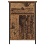 vidaXL Nachtkastje 40x42x60 cm bewerkt hout zwart