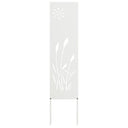 vidaXL Tuin Privacy Scherm Zwart 32 x 140 cm Koudgewalst staal
