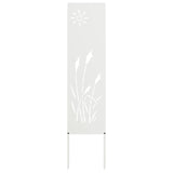 vidaXL Tuin Privacy Scherm Zwart 32 x 140 cm Koudgewalst staal