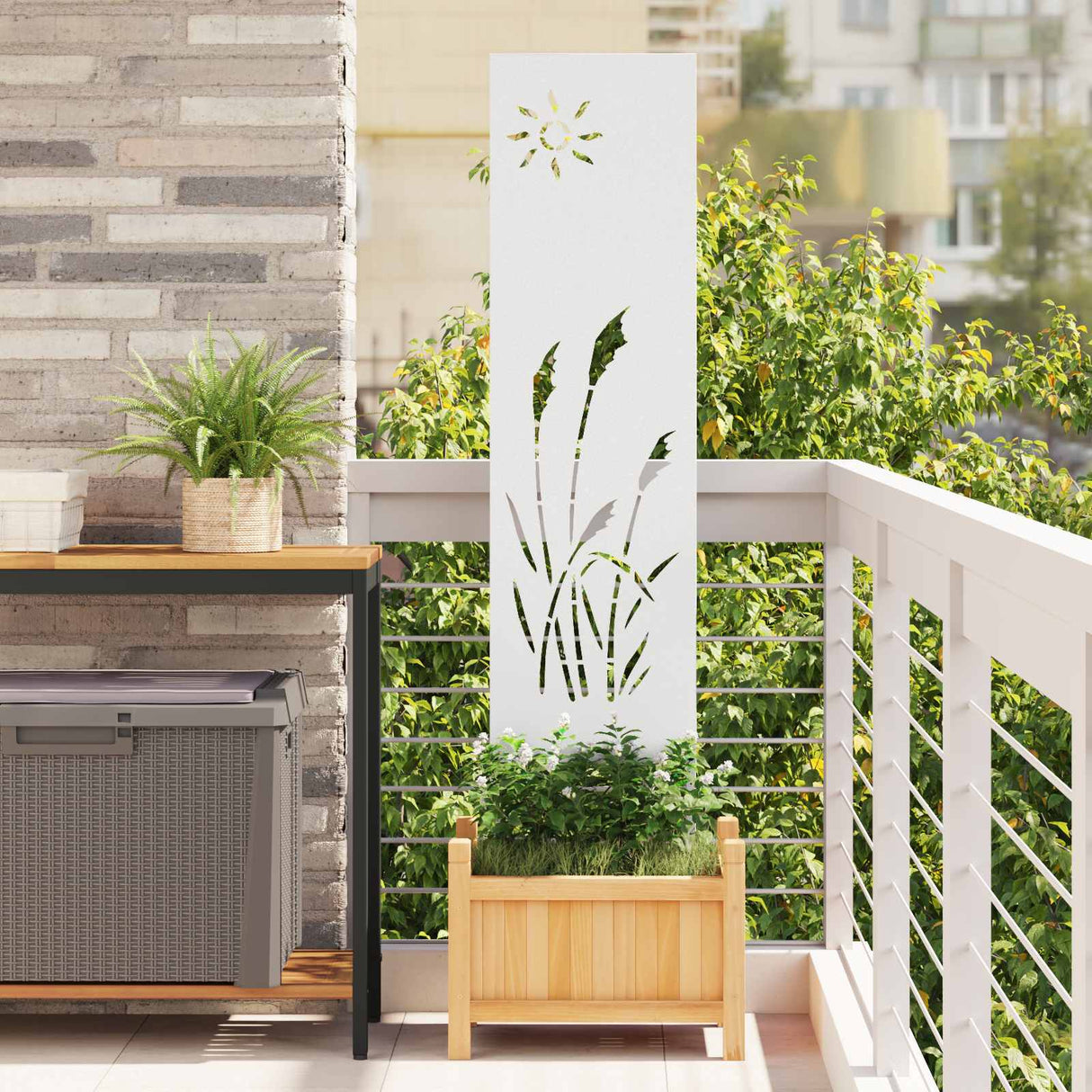 vidaXL Tuin Privacy Scherm Zwart 32 x 140 cm Koudgewalst staal