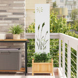 vidaXL Tuin Privacy Scherm Zwart 32 x 140 cm Koudgewalst staal