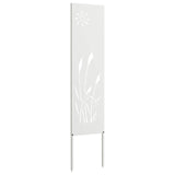 vidaXL Tuin Privacy Scherm Zwart 32 x 140 cm Koudgewalst staal