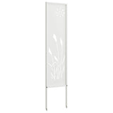 vidaXL Tuin Privacy Scherm Zwart 32 x 140 cm Koudgewalst staal