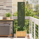 vidaXL Tuin Privacy Scherm Zwart 32 x 140 cm Koudgewalst staal