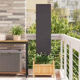vidaXL Tuin Privacy Scherm Zwart 32 x 140 cm Koudgewalst staal