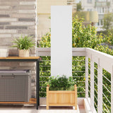 vidaXL Tuin Privacy Scherm Zwart 32 x 140 cm Koudgewalst staal