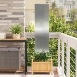 vidaXL Tuin Privacy Scherm Zwart 32 x 140 cm Koudgewalst staal