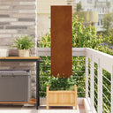 vidaXL Tuin Privacy Scherm Zwart 32 x 140 cm Koudgewalst staal
