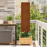 vidaXL Tuin Privacy Scherm Zwart 32 x 140 cm Koudgewalst staal