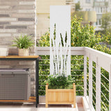 vidaXL Tuin Privacy Scherm Zwart 32 x 140 cm Koudgewalst staal
