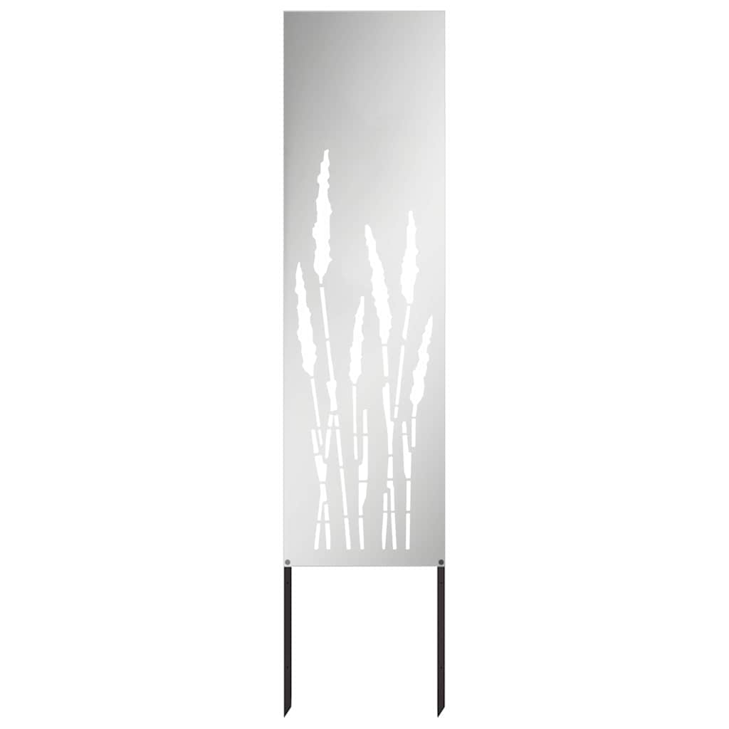 vidaXL Tuin Privacy Scherm Zwart 32 x 140 cm Koudgewalst staal