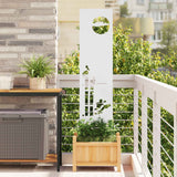 vidaXL Tuin Privacy Scherm Zwart 32 x 140 cm Koudgewalst staal